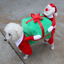 Load image into Gallery viewer, Christmas Dog Costumes Funny Santa Claus Dog Clothes Dog Gift Puppy Fleece Coat Warm Winter Pet Clothes