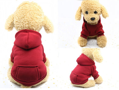 Dog Hoodies Pet Clothes For Dogs Coat Jackets Cotton Dog Clothes Puppy Pet Overalls For Dogs Costume Cat Clothing Pets Outfits