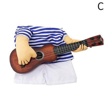 Load image into Gallery viewer, Funny Pet Guitar Player Cosplay Dog Cat Costume Guitarist Dressing Up Party Xmas New Year Clothes For Dog Cats Costume
