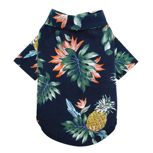 Spring Summer Dog Clothes For Small Medium Dogs Cats Cotton Printed Pet Puppy Chihuahua Clothing Pug Yorkshire T-Shirt Shirts