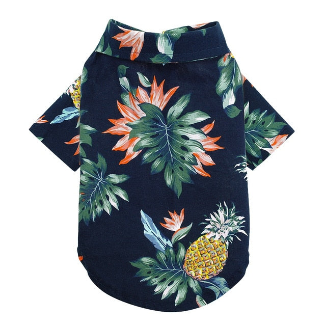 Spring Summer Dog Clothes For Small Medium Dogs Cats Cotton Printed Pet Puppy Chihuahua Clothing Pug Yorkshire T-Shirt Shirts